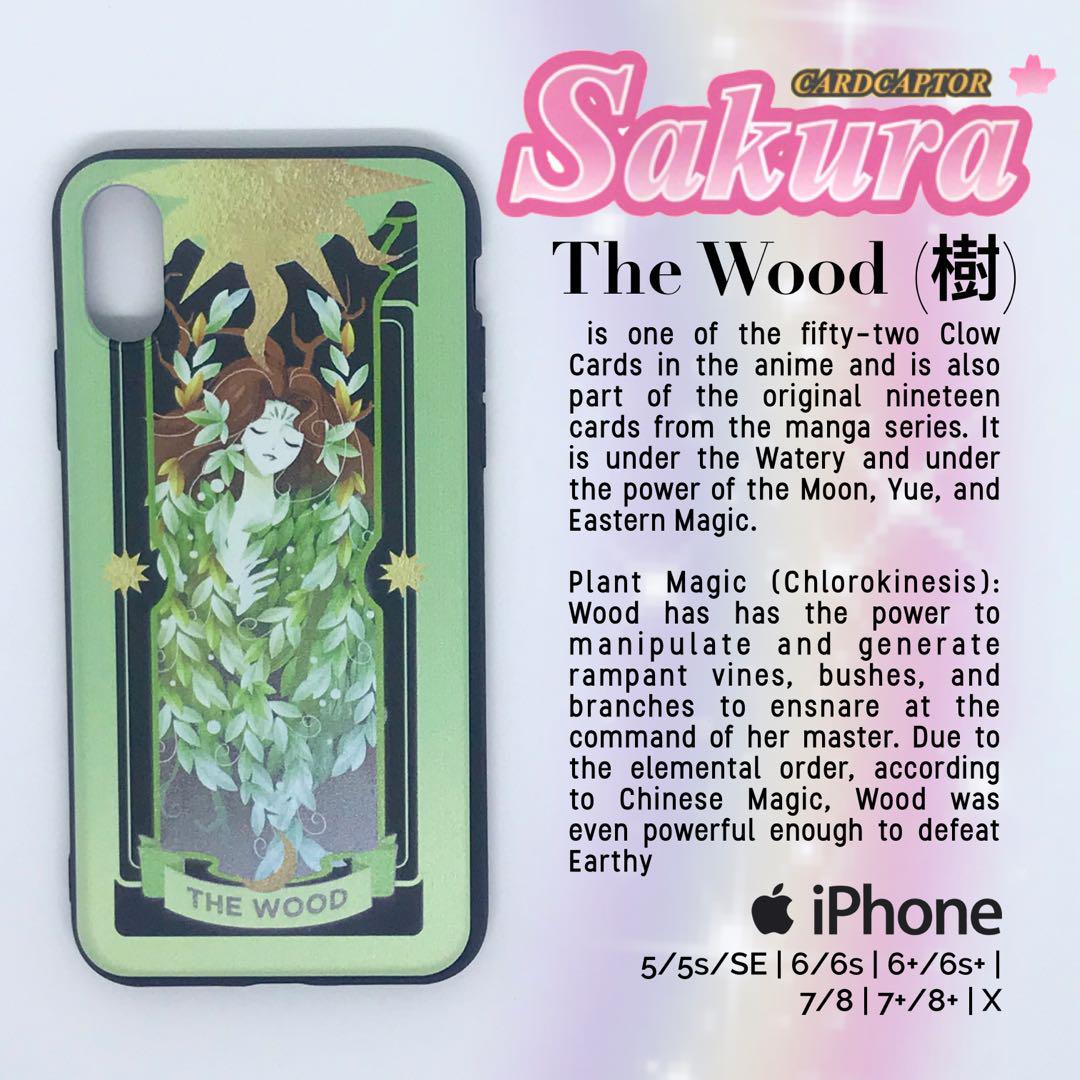 The Wood Cardcaptor Sakura Clow Card Matte Case Iphone 5 5s Se 6 6s 6 6s 7 8 7 8 Plus X Mobile Phones Tablets Mobile Tablet Accessories Cases Sleeves On Carousell