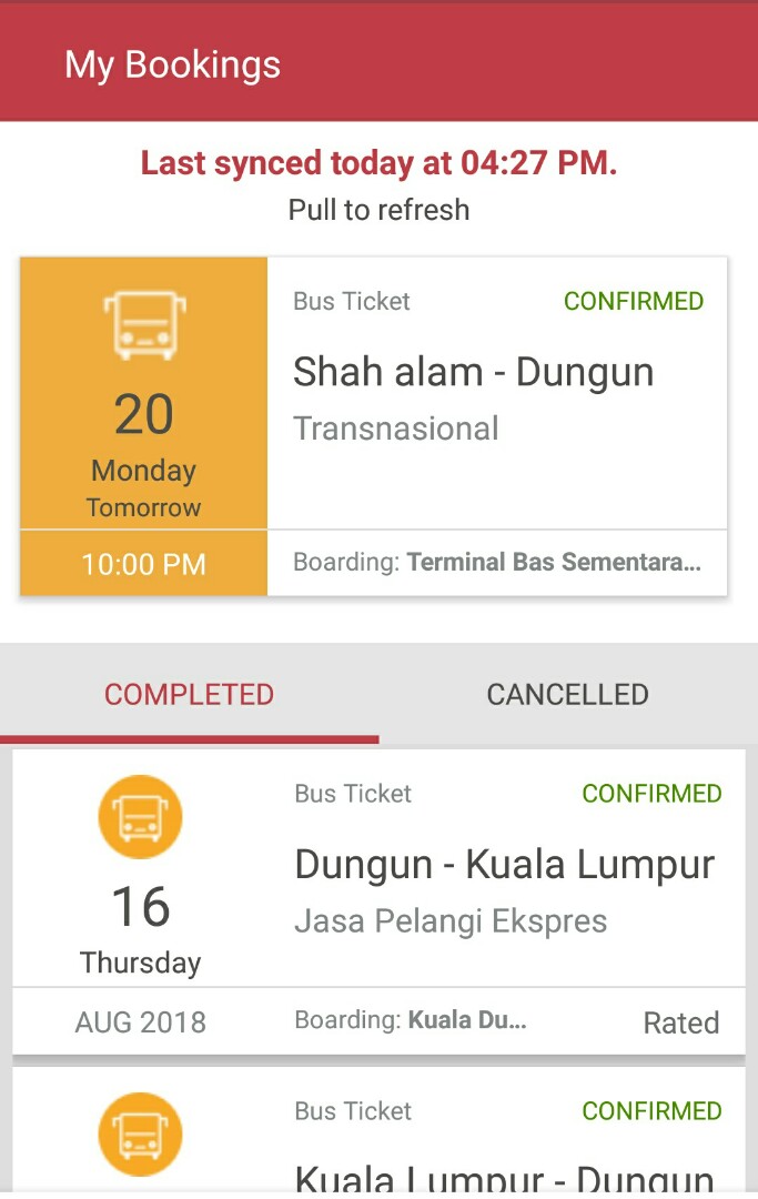 Tiket Bus Shah Alam Dungun Tickets Vouchers Gift Cards Vouchers On Carousell