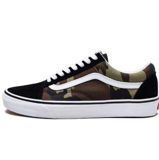Camo vans deals old school