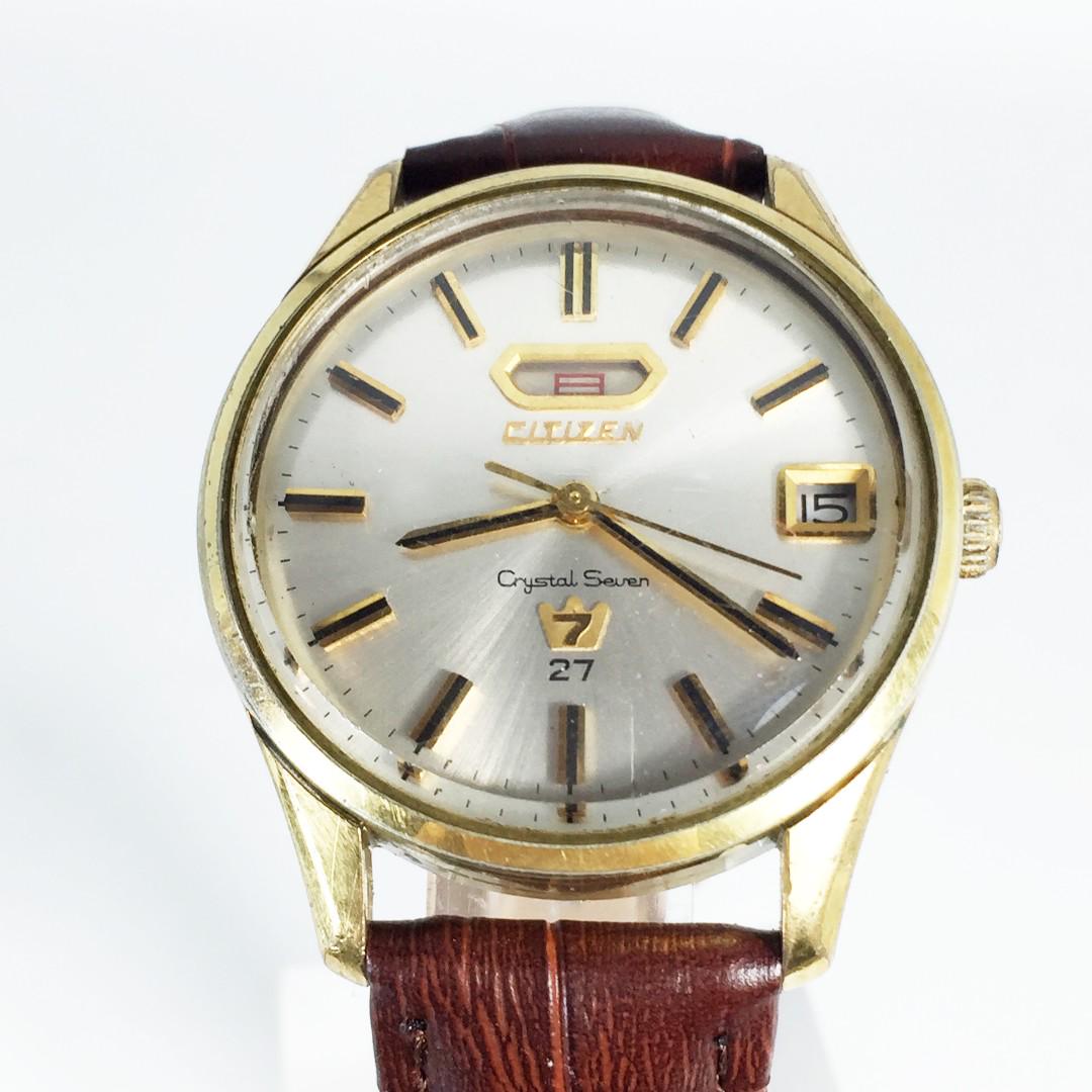 Vintage Citizen Crystal Seven AUtomatic Mens Watch 27J