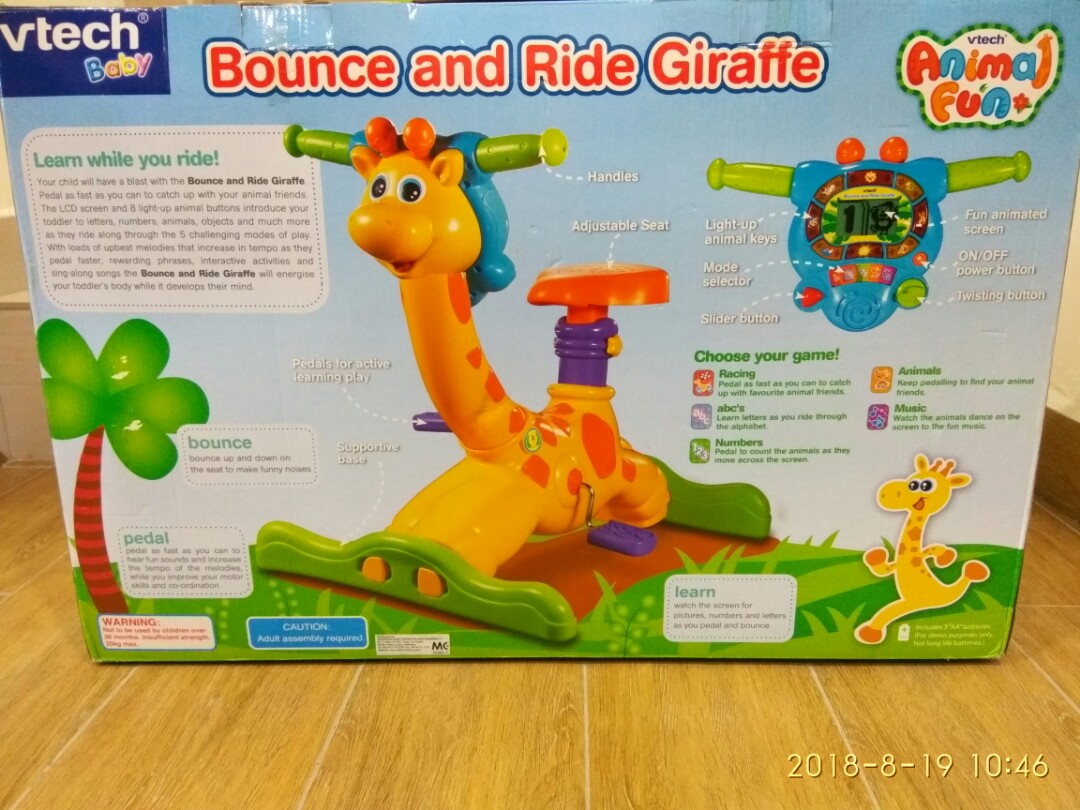 Vtech bounce sales and ride giraffe