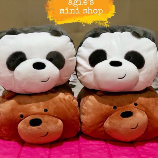 We bare bears best sale miniso arm pillow