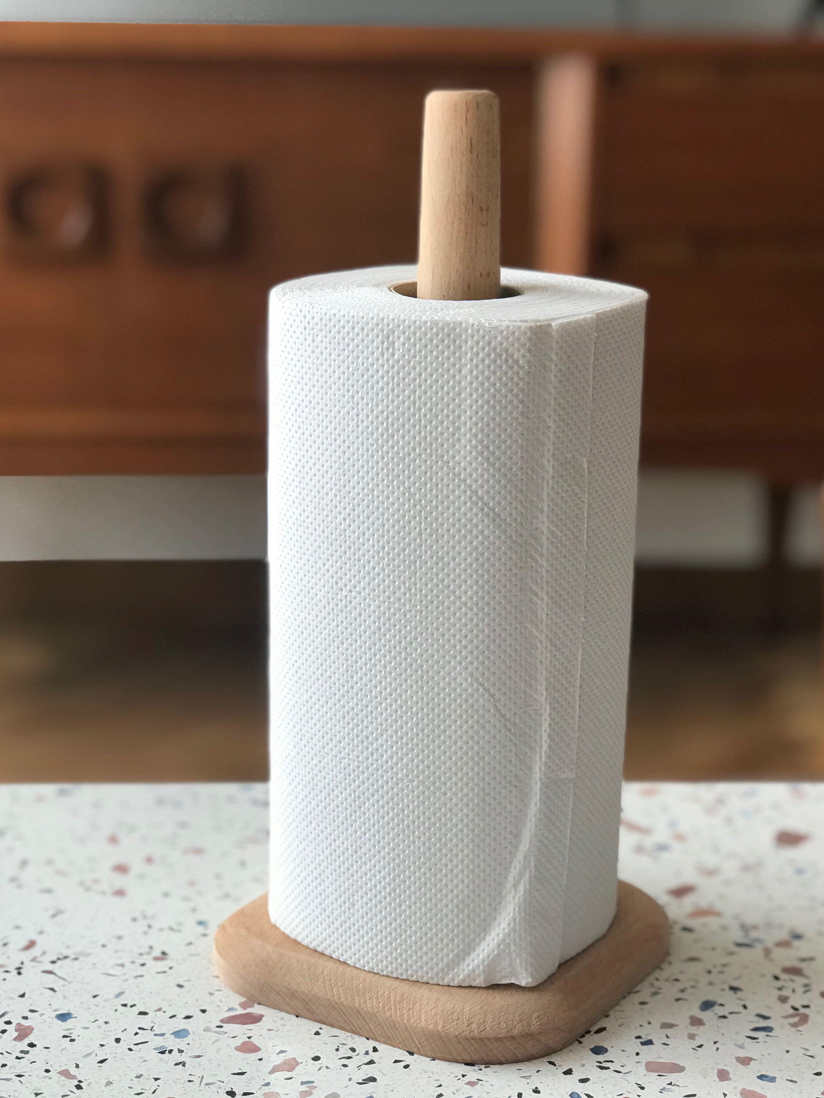 Wooden Kitchen Paper Towel Holder Home Appliances Kitchenware On