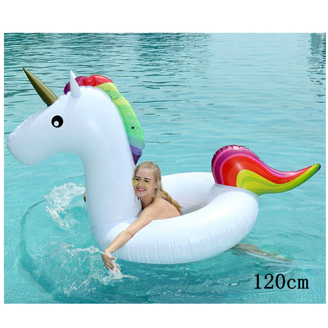 120 90cm Medium Size Unicorn Beach Circle Float Children S Pool Swimming Ring Teenager Summer Boia Piscina Party Toy Sports Sports Games Equipment On Carousell