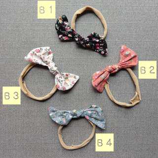 Beau Series: Baby Kids Bow Floral Headbands