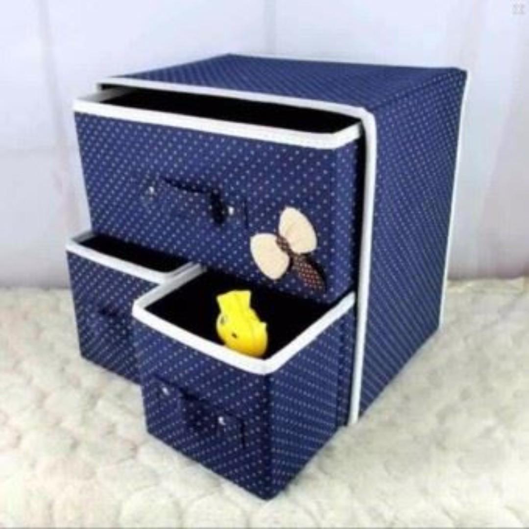 3 DRAWER FOLDABLE WOVEN CLOTHING STORAGE BOX (Category: Storage Boxes & Baskets) located in Manila. Submitted by christimjose09 (Listing ID 185772688, Image 1). Description: Product details: ✔️Perfect to organize clothes or other small belongings. ✔️Classify underwear, socks, neck ties, scarves, bras, accessories, etc. ✔️Convenient foldable design for space saving. ✔️Comes with attached lid that folds over, dust-proof. ✔️Fits on the floor, on a c