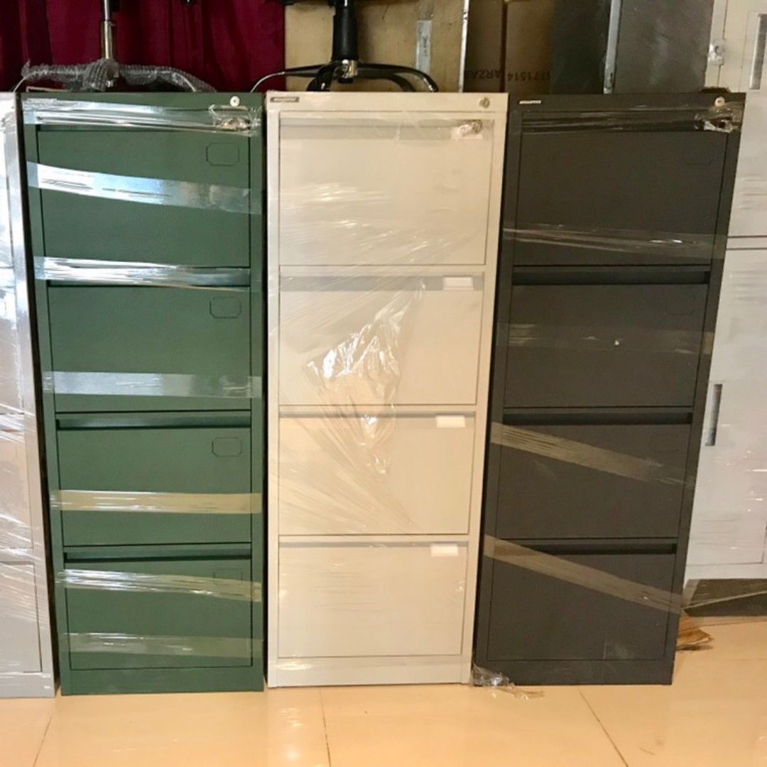 4 Drawer Steel File Cabinet New Home Furniture Furniture Fixtures Shelves Drawers On Carousell