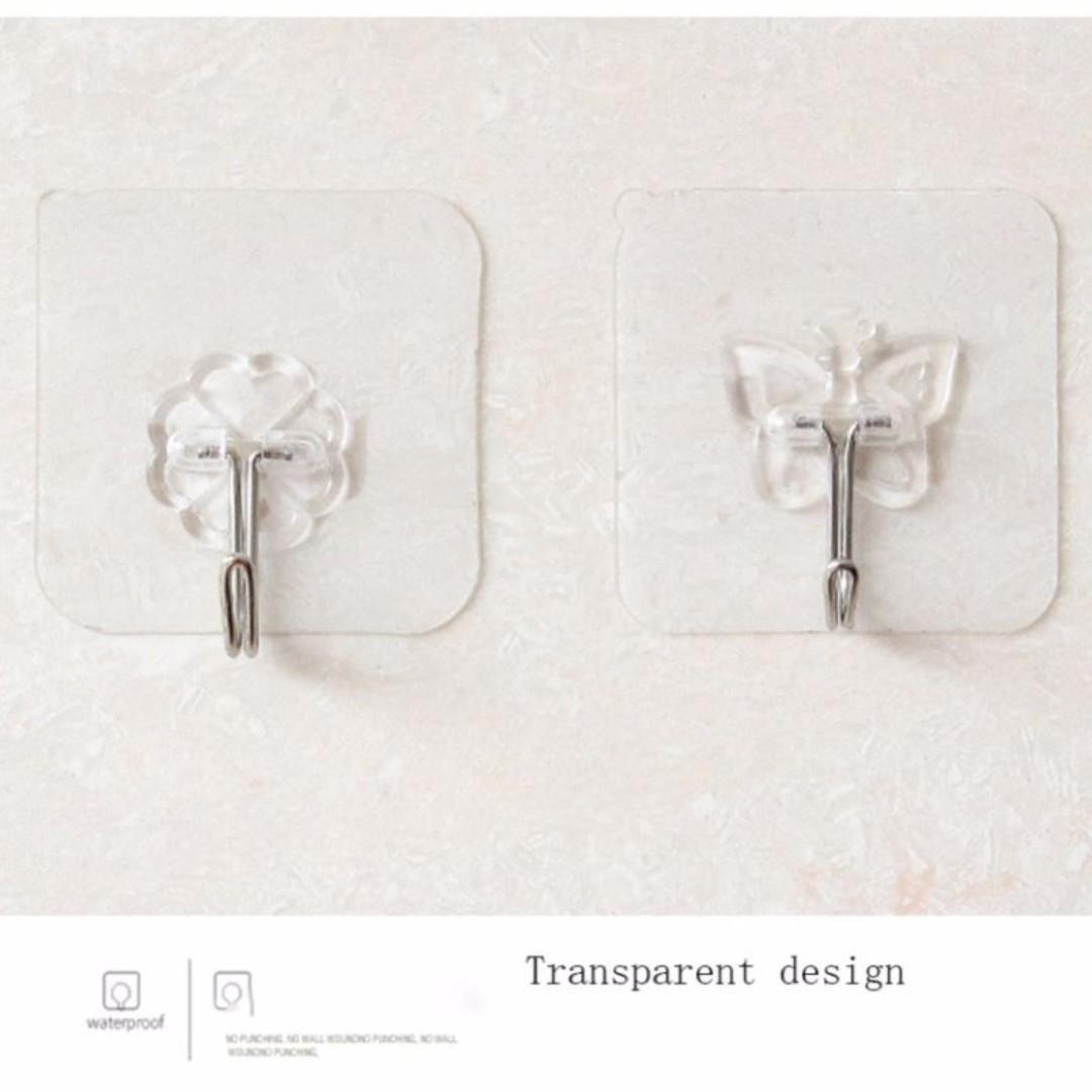 3pcs Seamless Adhesive Hook Strong Stick Hook Wall Hanger