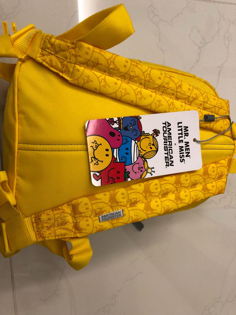 American Tourister Mr Men Mr Happy Little Children Kids Bright Yellow