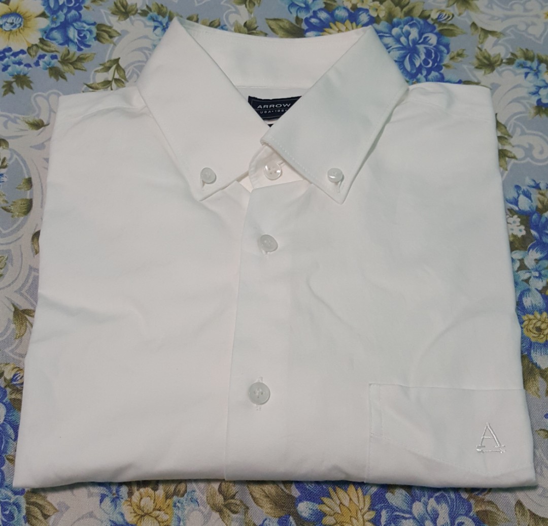 plain white long sleeve polo