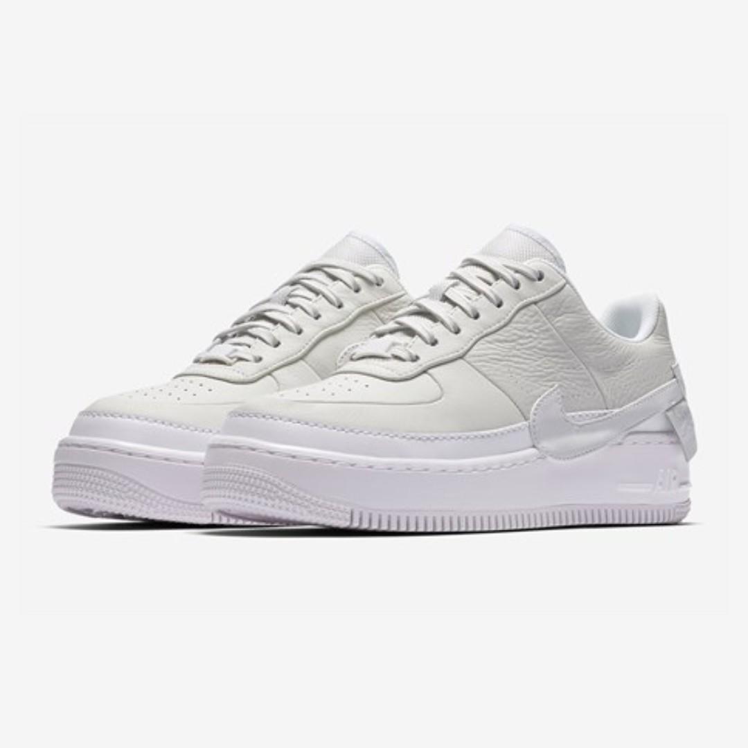 nike air force 1 jester trainers in triple white
