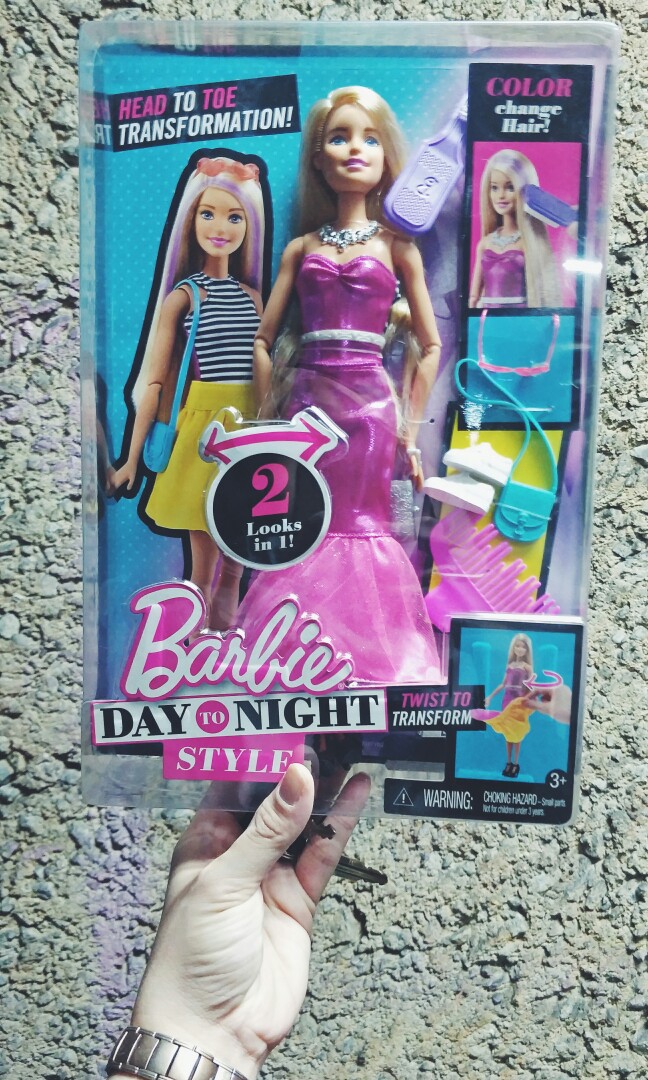 barbie day to night style twist hair