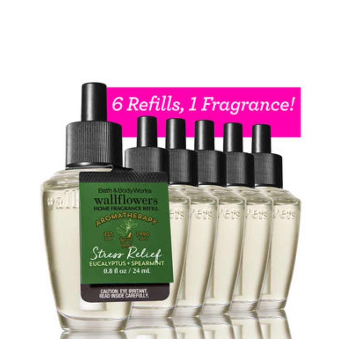 Bath & Body Works Wallflower Refill EUCALYPTUS SPEARMINT, Furniture & Home Living, Home Decor