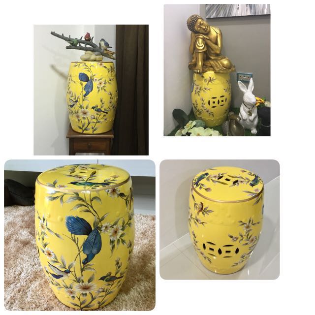 Beautiful Porcelain Stool Side Table
