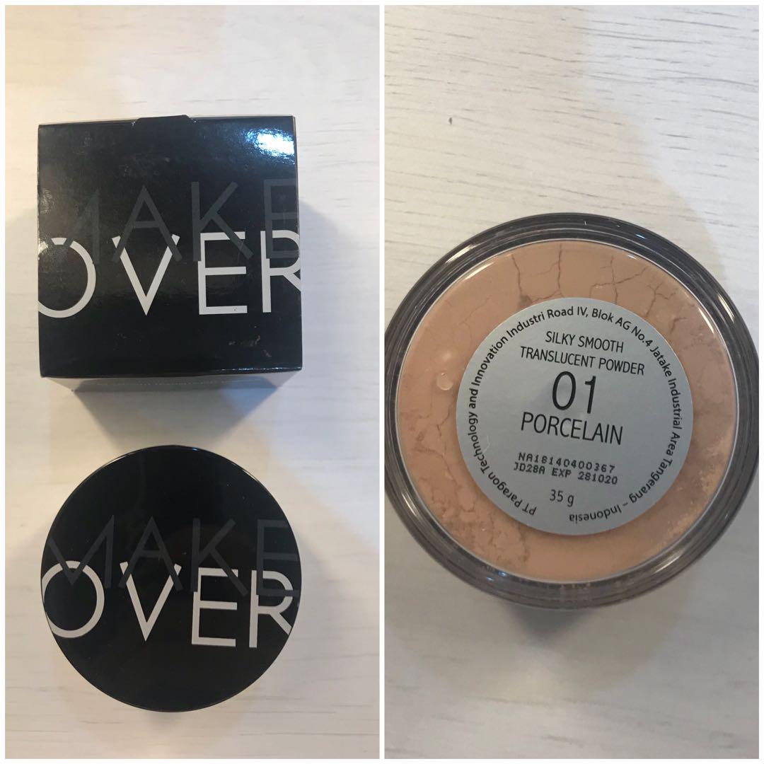 Bedak Tabur Make Over 01 Porcelain Translucent Powder Makeover Kesehatan Kecantikan Rias Wajah Di Carousell