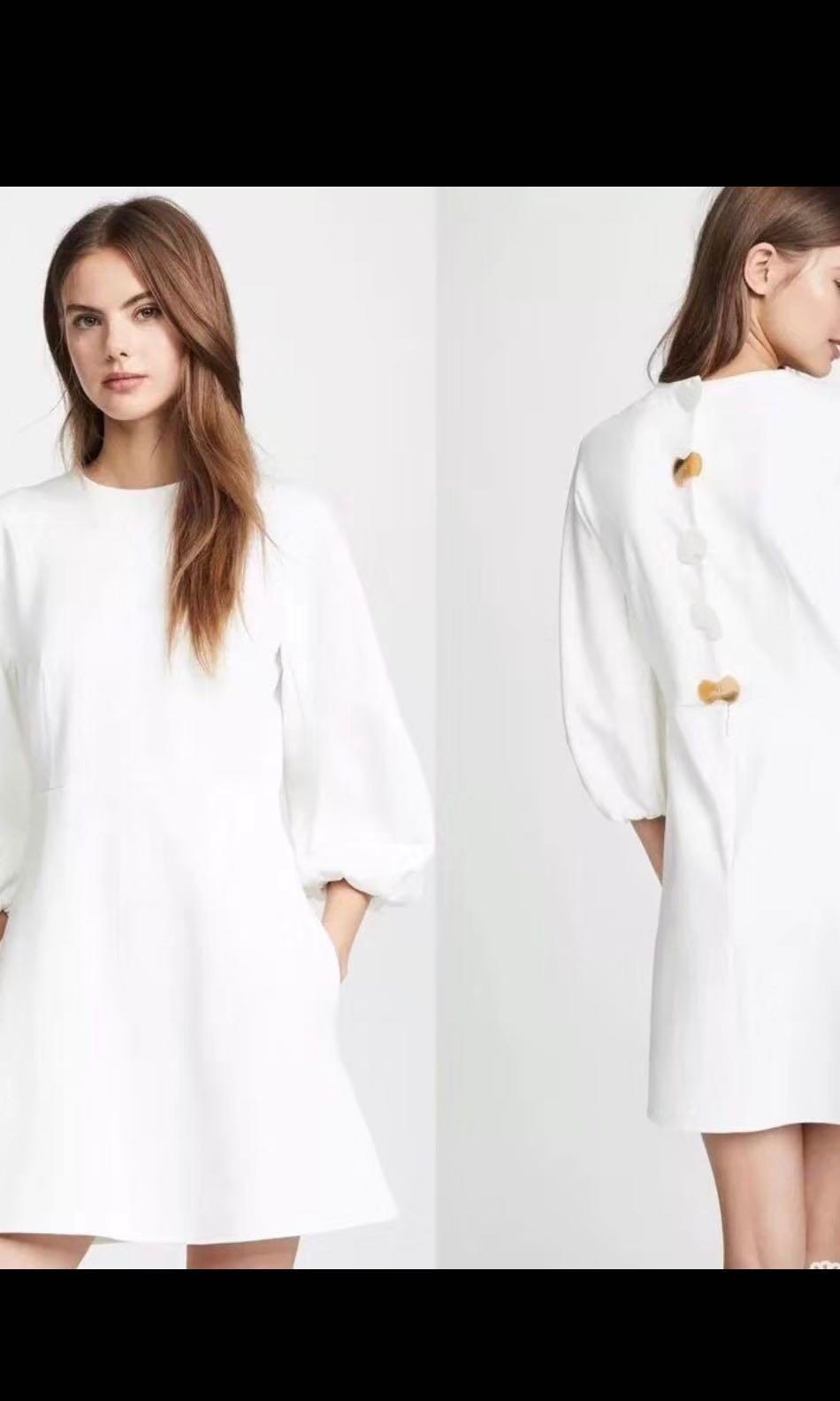 Tibi sculpted button back dress on sale