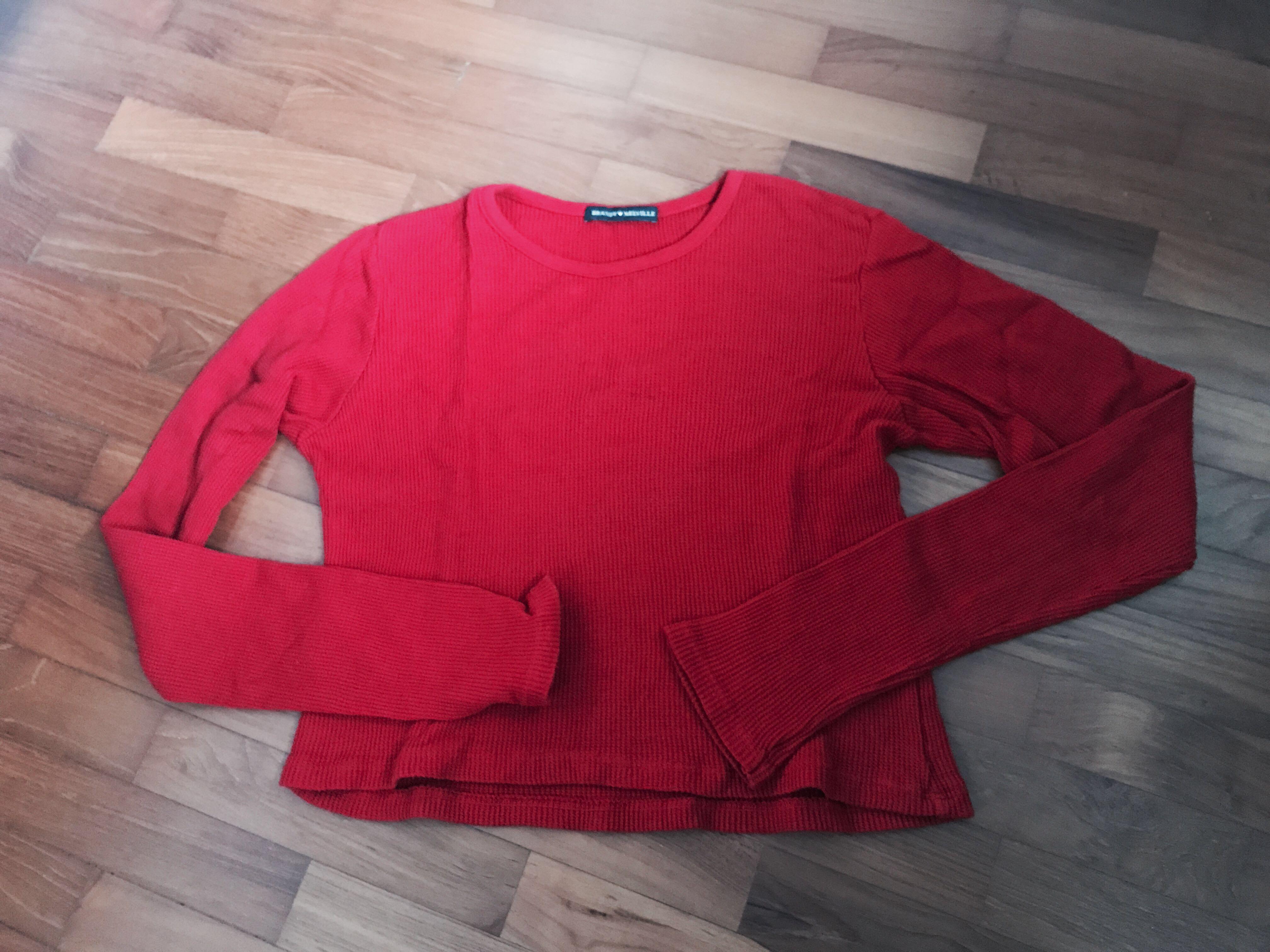 brandy melville red long sleeve