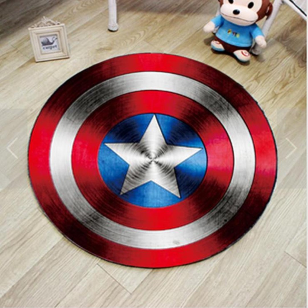 Captain America Shield Rug Floor Mat Bathroom Marvel Infinity War