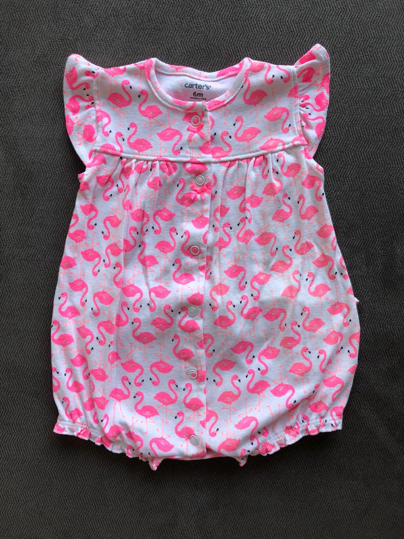 carter's flamingo romper
