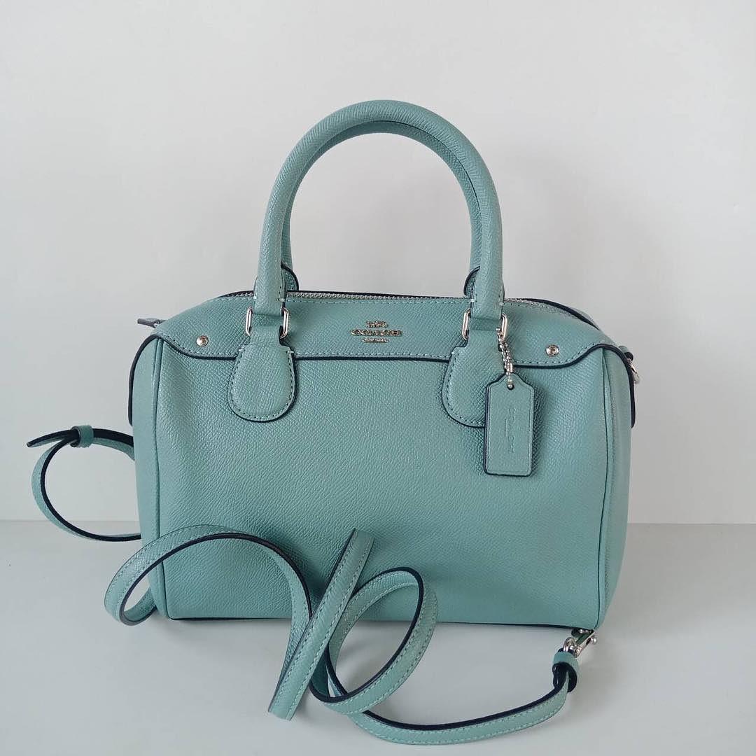 Coach F57521 Mini Bennett Satchel Aquamarine 23.5x16x12cm