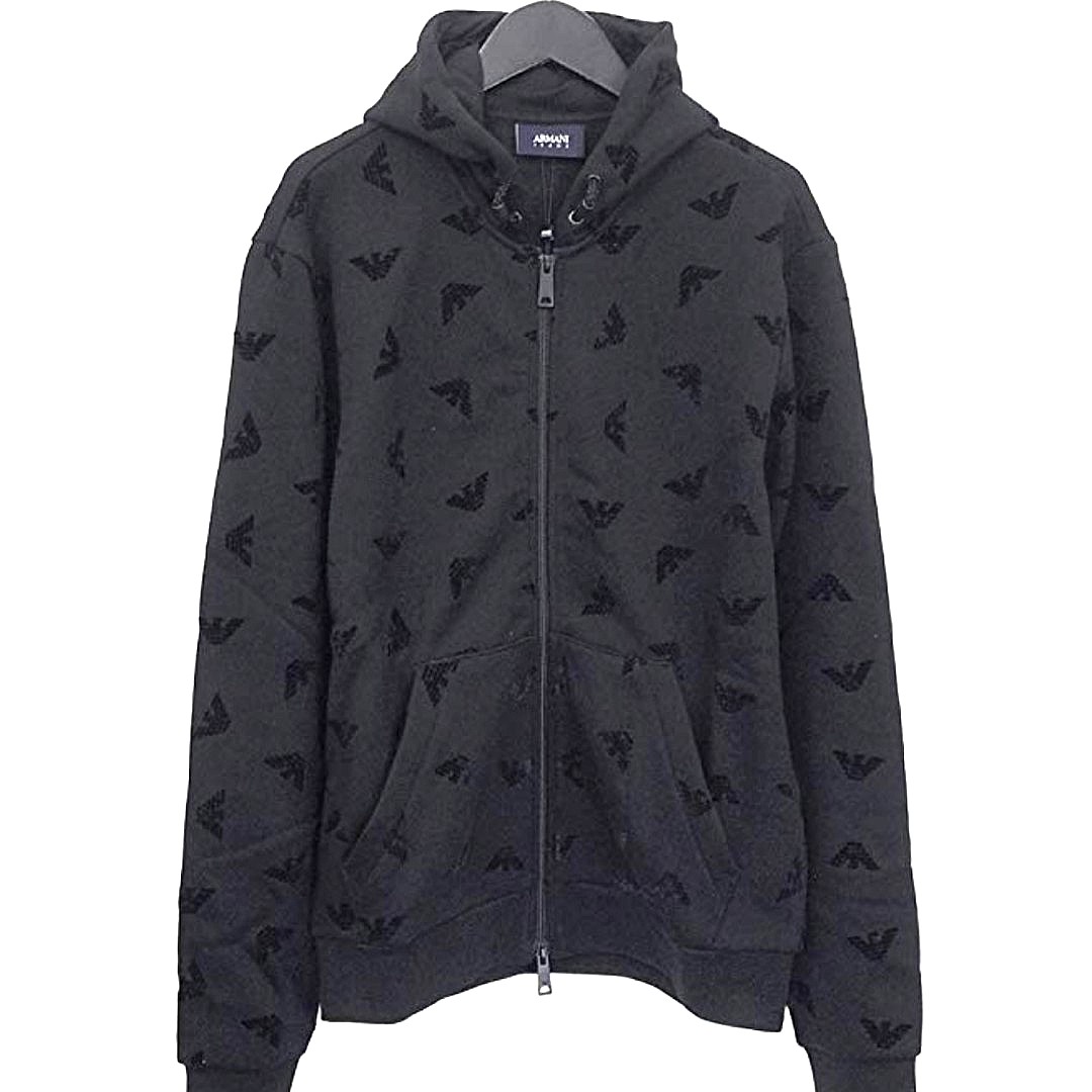 armani all over print sweatshirt