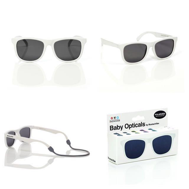 FCTRY Mustachifier Baby Sunglasses In White Ages 0 2 Babies Kids Babies Kids Fashion on Carousell