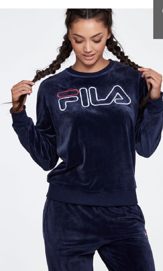 fila velour shirt