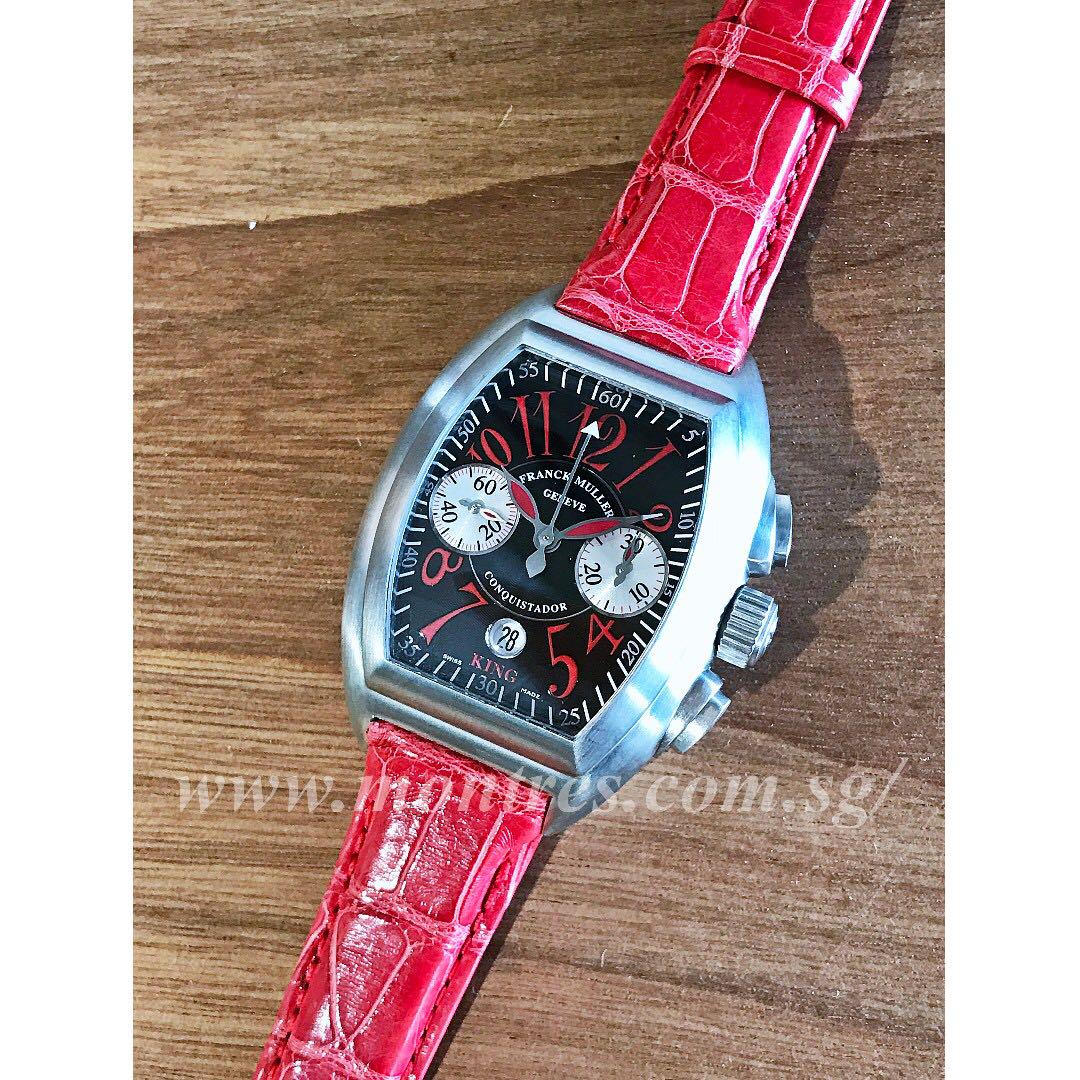Franck Muller King Conquistador Chronograph Rosso Vivo Limited Edition 8005 CC KING ROSSO VIVO Preowned