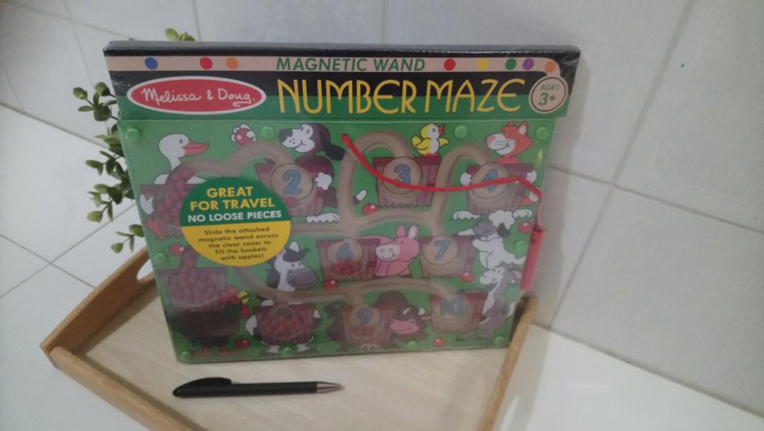 melissa & doug magnetic wand number maze