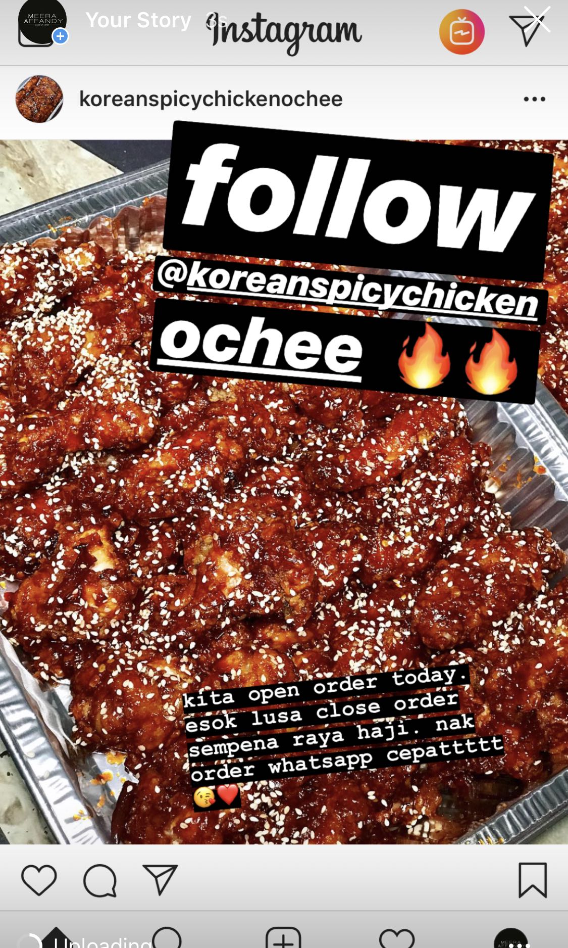 KOREAN SPICY CHICKEN, Food & Drinks, Chilled & Frozen Food on Carousell