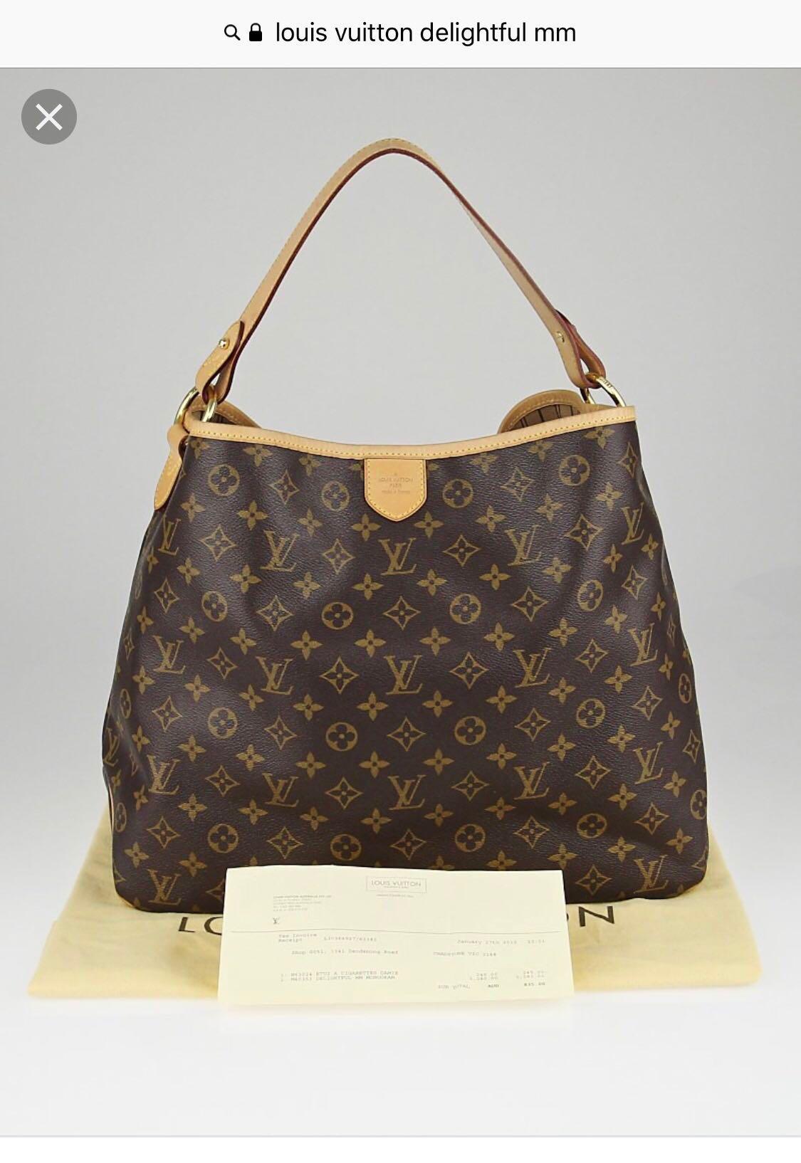 Louis Vuitton (LV) Delightful (with receipt) Discontinued, Women's Fashion, Bags & Wallets on Carousell