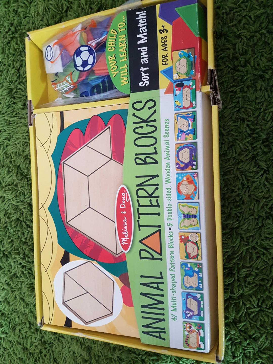 melissa and doug animal pattern blocks