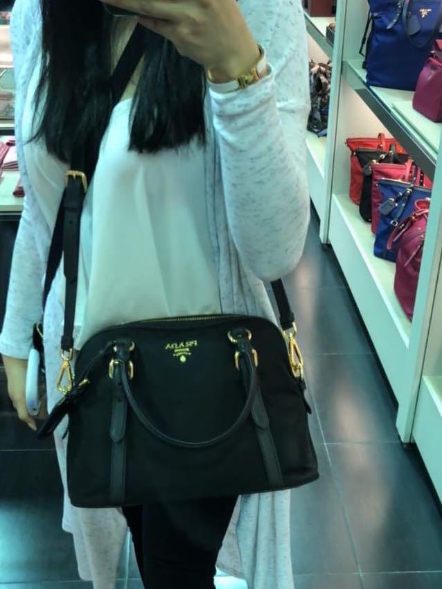 prada dome bag nylon