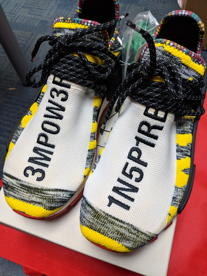 Pharrell Williams x Adidas SolarHU NMD Black Red Men's Fashion, Footwear, Sneakers on Carousell