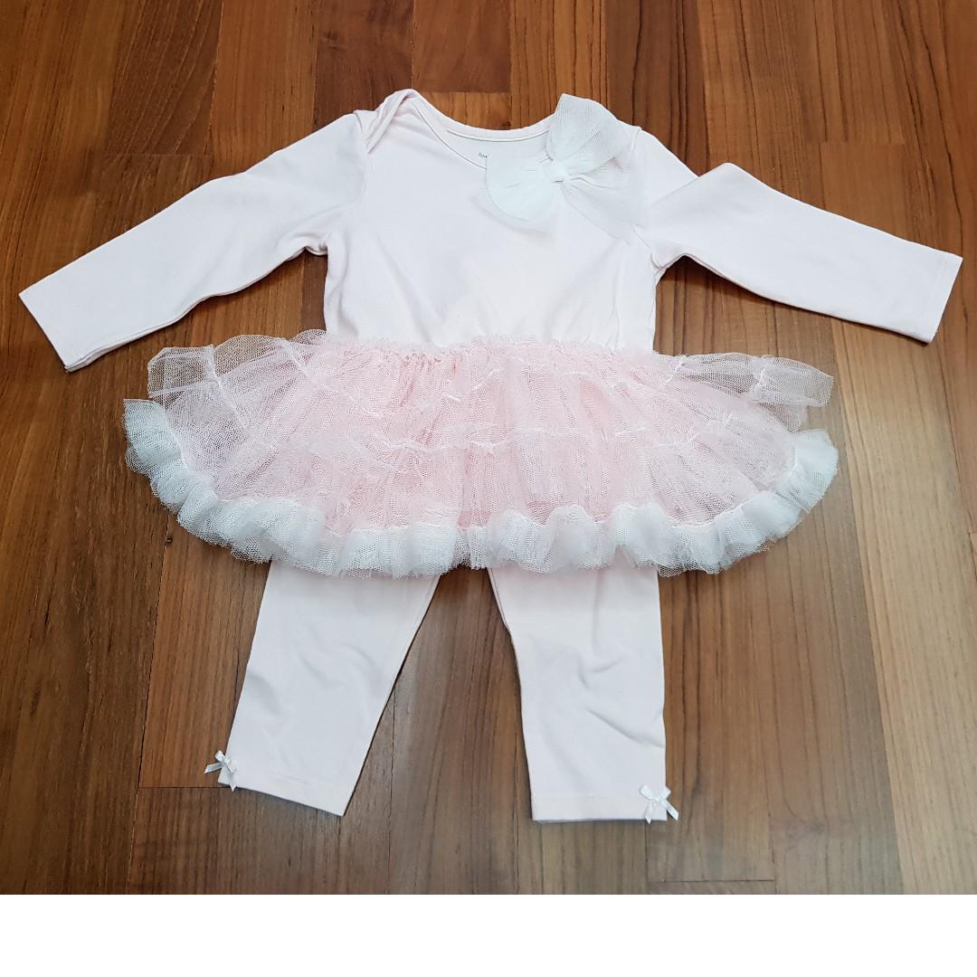 Preloved First Impressions Baby Girl Clothes Top Bottom in pink 6 to 9 months Babies Kids Babies Kids Fashion on Carousell