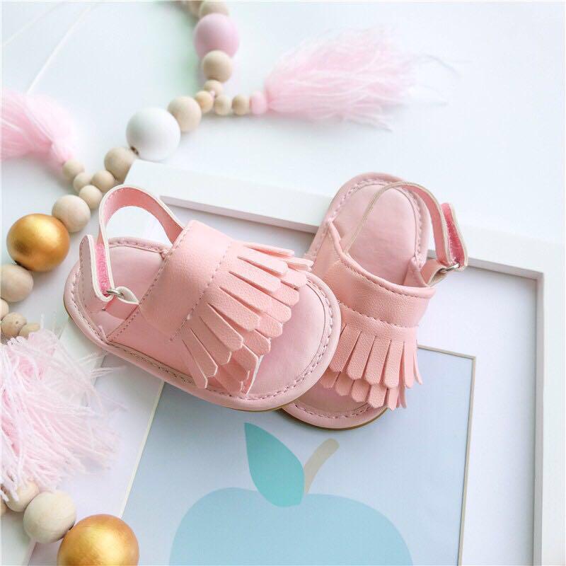 baby girl fringe sandals