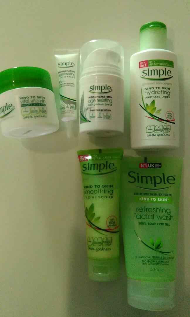 Simple products set, Beauty & Personal Care, Face, Face Care on 