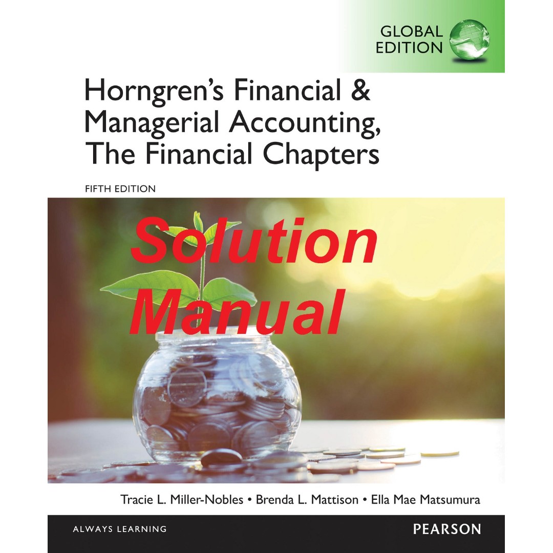 ... Array - solutions manual for horngren u0027s financial and managerial  accounting rh sg carousell com