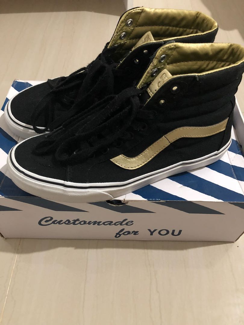 Vans 50th anniversary black and gold clearance