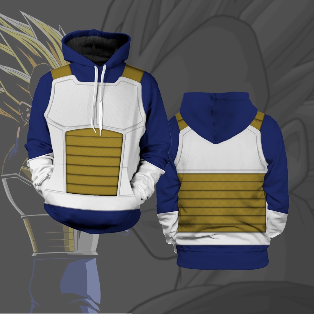 Vegeta Unisex Hoodie Dragon Ball Z Cosplay Anime Manga Goku Men S