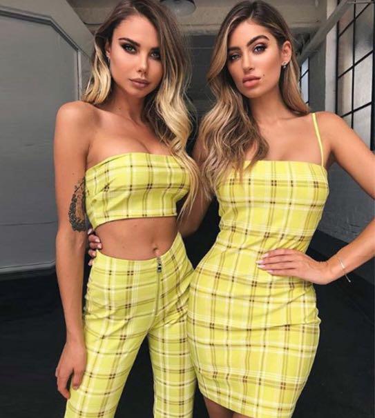 Tiger mist hotsell yellow plaid pants