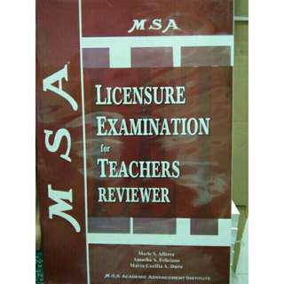MSA Licesnsure Examination for Teachers LET Reviewer