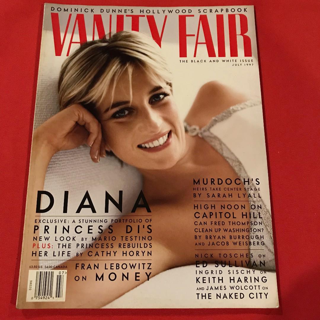 1 Princess Diana Collectible Magazines Vanity Fair The Black And White Issue July 1997 Antiques Vintage Collectibles On Carousell