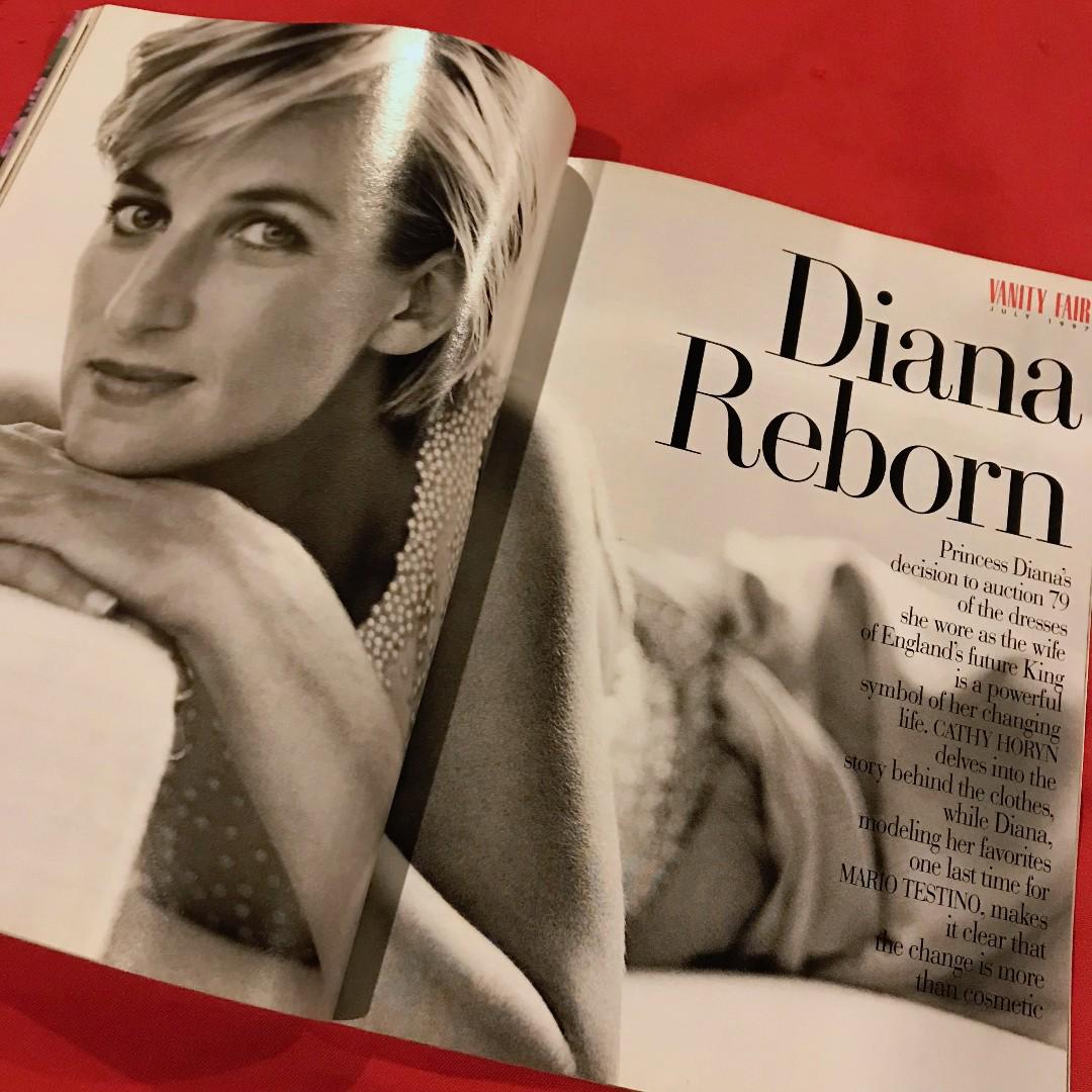 1 Princess Diana Collectible Magazines Vanity Fair The Black And White Issue July 1997 Antiques Vintage Collectibles On Carousell