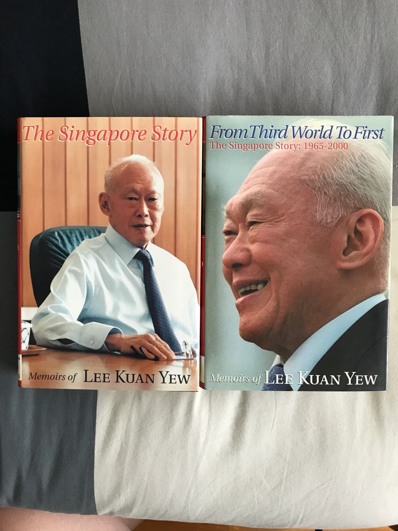 2 Books By Lee Kuan Yew The Singapore Story From Third World To First Books Stationery Non Fiction On Carousell