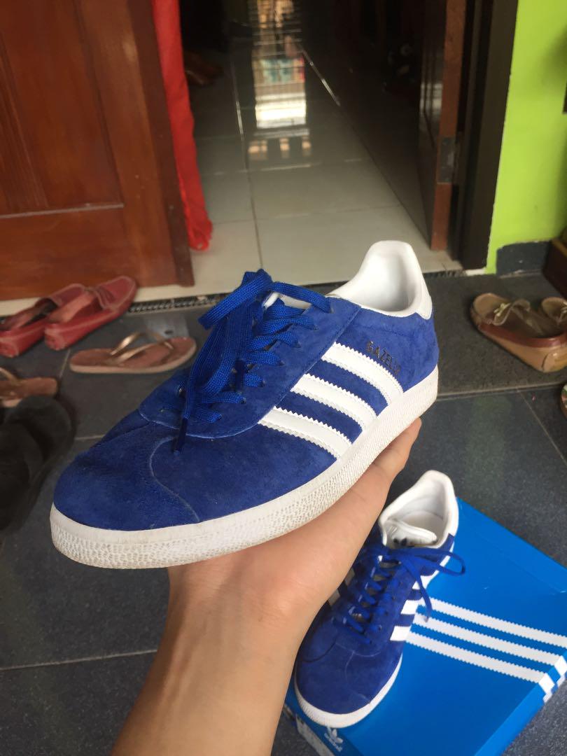 blue suede gazelles