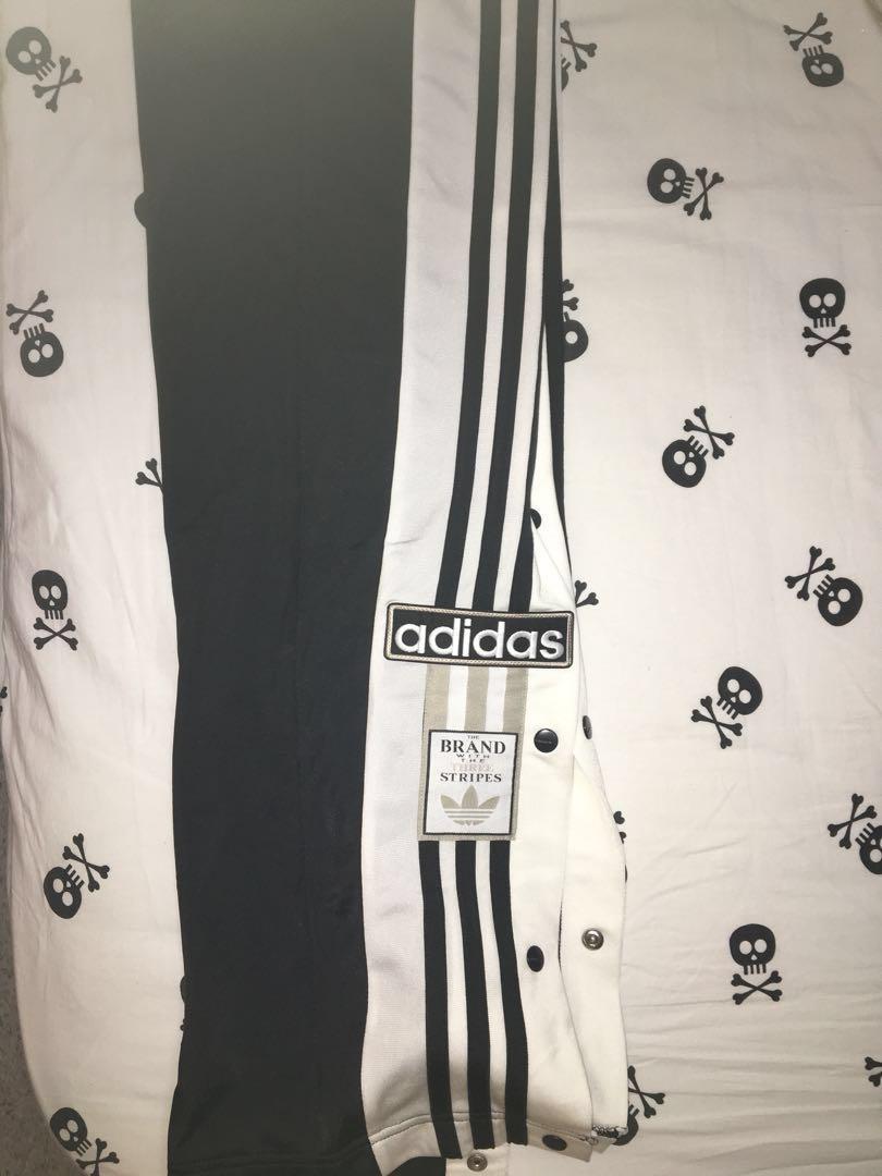 adidas button down track pants