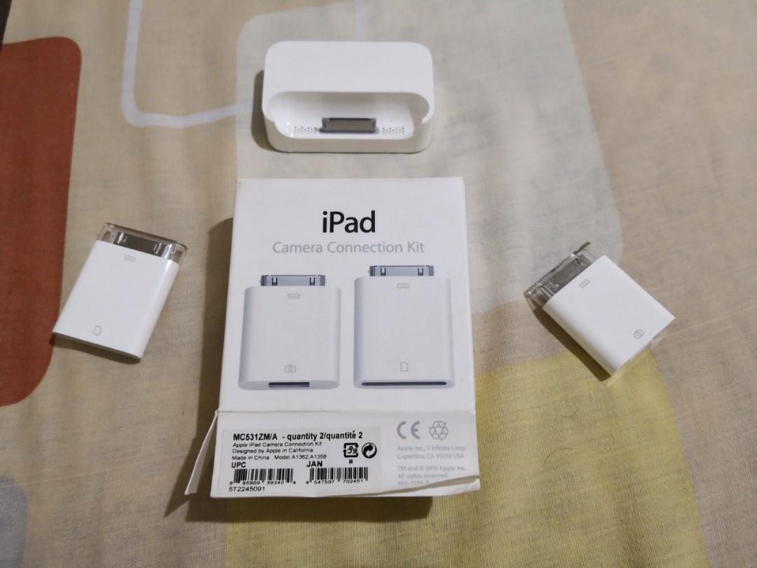 Apple Camera Connection Kit (Category: Portable Audio Accessories) located in San Juan City. Submitted by mnatividad (Listing ID 185974444, Image 1). Description: Apple Camera Connection Kit Includes: - IPad to USB - IPad to SD Card RFS: Just laying around at home Open for barter/swap/trade.