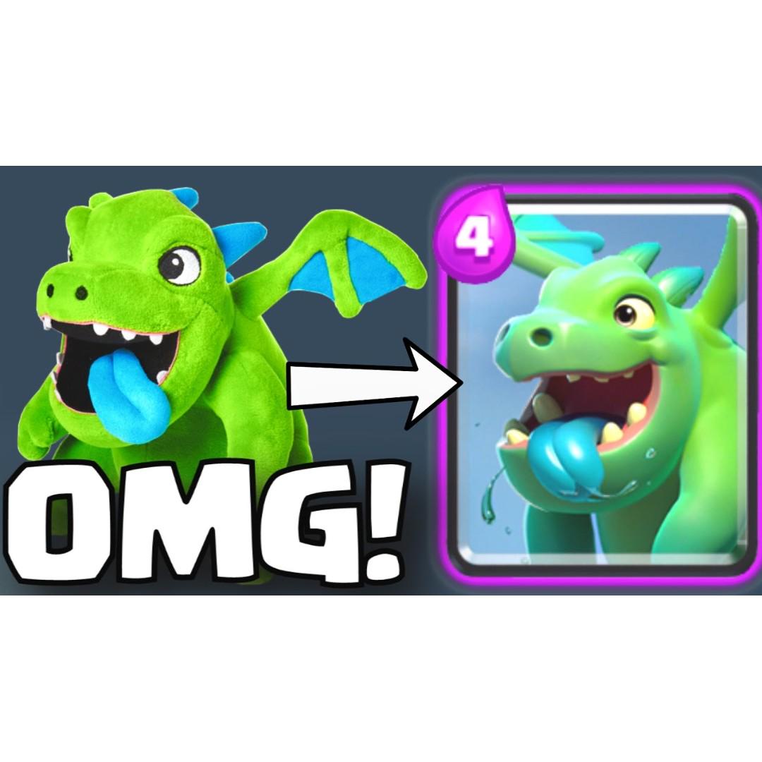 BRAND NEW AUTHENTIC Clash Royale Baby Dragon Plush With Bag And Super