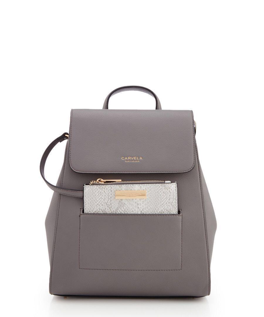 carvela grey backpack